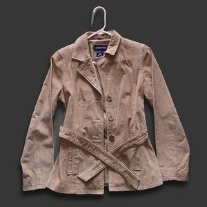 Limited Too, Large Genuine Tan Leather Jacket